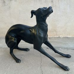 Vintage Bronze Puppy In Play!