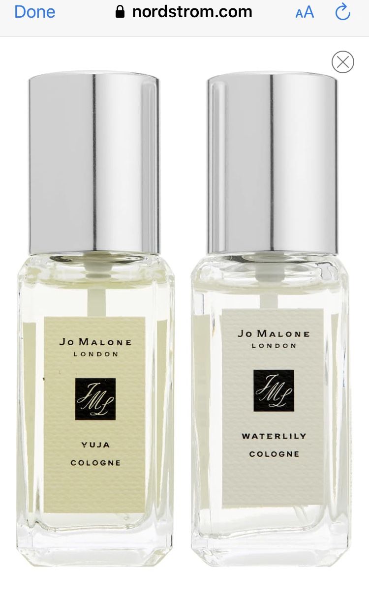 Jo Malone 2 deluxe travel size perfume. $30 firm