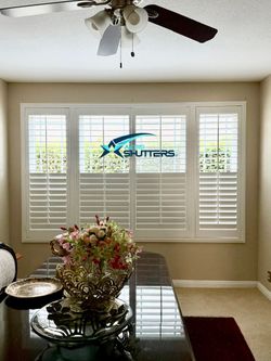 Custom Built Real Wood Interior Plantation Shutters - Premium Basswood Window Shades & Coverings - Professional Local Measuring & Mounting