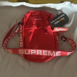 Red Supreme Satchel Bag 