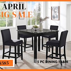 5 PC DINING TABLE 