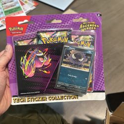 Pokemon TCG Mega Evolution Ascended Heroes Tech Sticker Collection Gastly