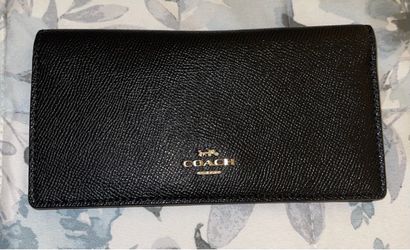 Coach Black Leather Bifold Wallet