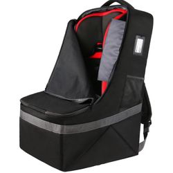 Padded Car Seat Travel Bag Backpack For Airplane Shoulder Strap