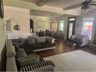 Couch-  Sofa .Elegant Sectional Sofa & Matching Chair – Excellent Condition – Moving Sale