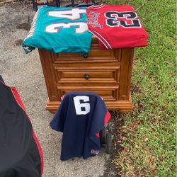 Vintage Dresser And Authentic Jerseys 