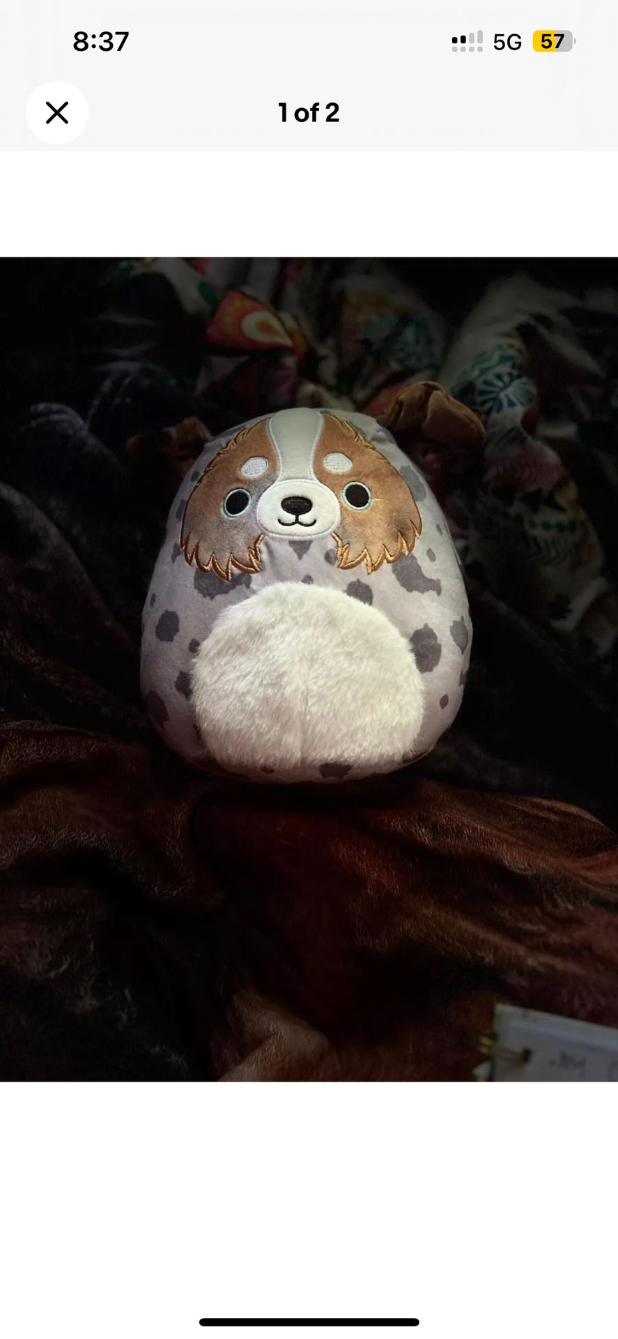Kellytoy Squishmallows Raylor the Australian Shepherd Dog 8 Inches Plush