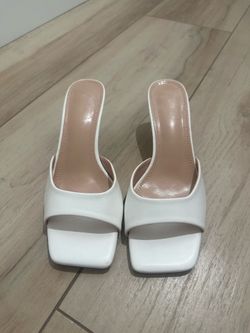 White Kitten Heels