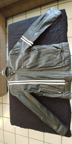 Wilsons REAL Leather Motorcycle Jacket 