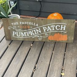 Farmhouse, Pumpkin, Patch Halloween Thanksgiving, Rustic Party Prop  Farm Stand well or yard art