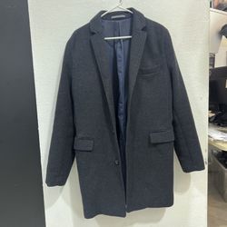 OLD NAVY Wool Blend Jacket Coat Peacoat Pea Coat Mens Size M Black