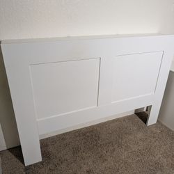 IKEA BRIMNES - Headboard w/ Storage - White 