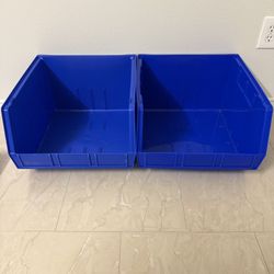 (2 Pack) AkroBins 30270  Plastic Storage Bin - 18" x 16.5" x 11" 