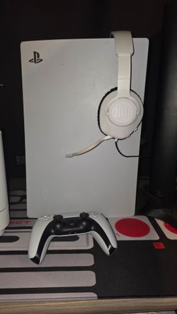 PS5 with headset