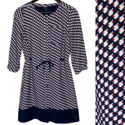 Tommy Hilfiger Mini Shirt Dress Navy NEW XS