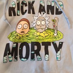 Rick And Morty Blue XL Hoodie