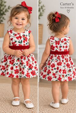 Carter’s Floral Girls’ Dress – 18 Months