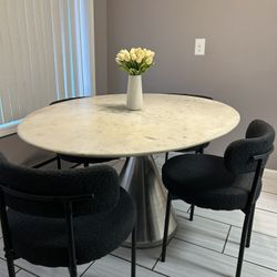 West Elm Marble Dining Table