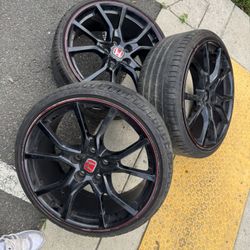 (3) Honda Civic Type R Wheels & Tires