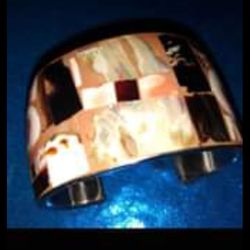 Extraordinary Mosaic Cuff Bracelet 