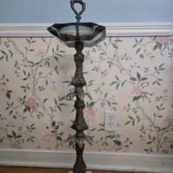 Vintage Brass Ash Tray Stand 