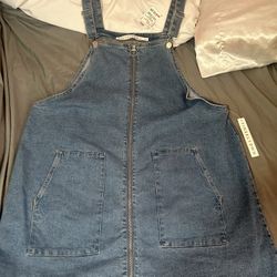 Denim Overall Dress