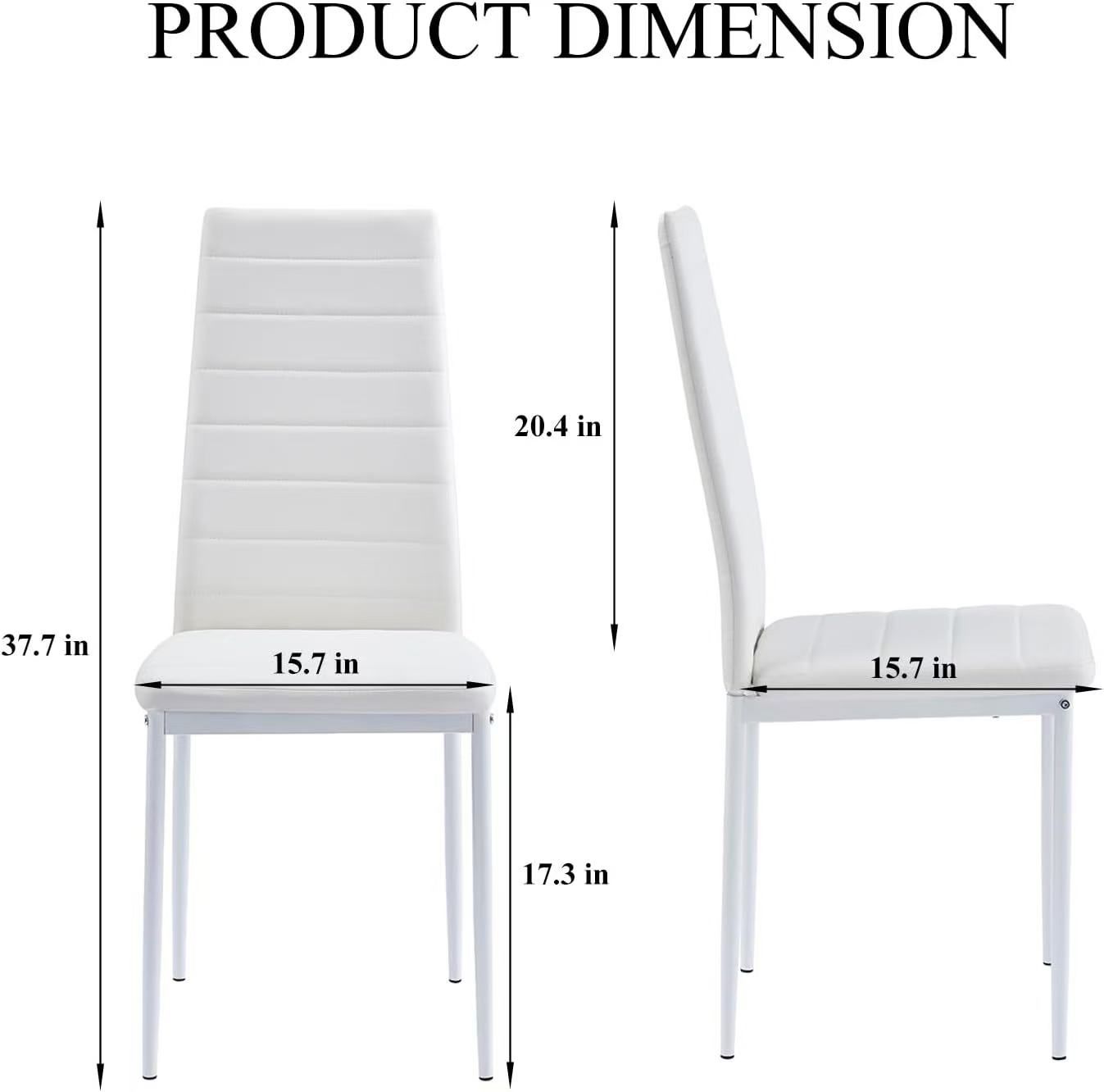 🥨6Pcs Scandinavian Velvet Dining Chairs PU Faux Leather Modern Metal e with Backrest Perfect for Living Room Kitchen Dining Room Decor