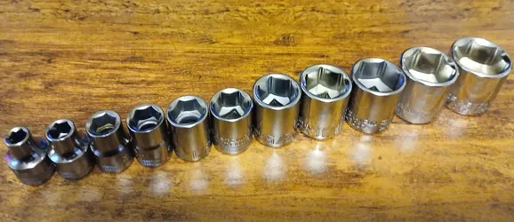 Craftsman 11pc 3/8'' Drive 6 Point SAE Socket Set 1/4-7/8