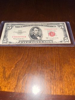 1953 C five dollar bill