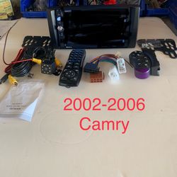 Radio 7” touch screen fit for Camry 02-06+camera 12led+wheel control+frame+harness adapter+brand new in the box all 🔥$59🔥 only 