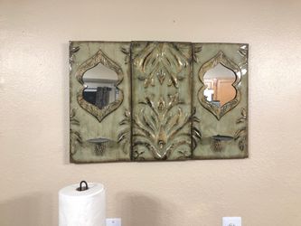 candle holder/mirror Wall Decor