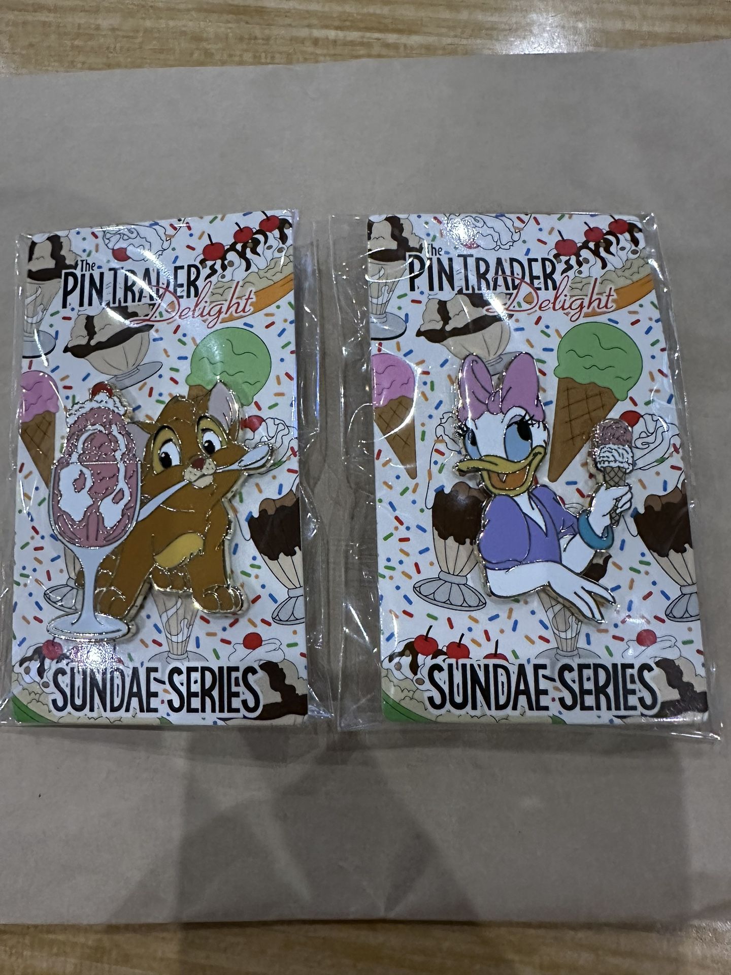 2 Pin Limited Release Oliver & Daisy Pin Trader Delight Sundae Series