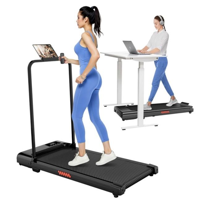 ⭐️ NEW ⭐️ Walking Pad/Treadmill w/Handle Bar, 3.0hp, 300lb Capacity, Remote Control & Up To 6.2mph