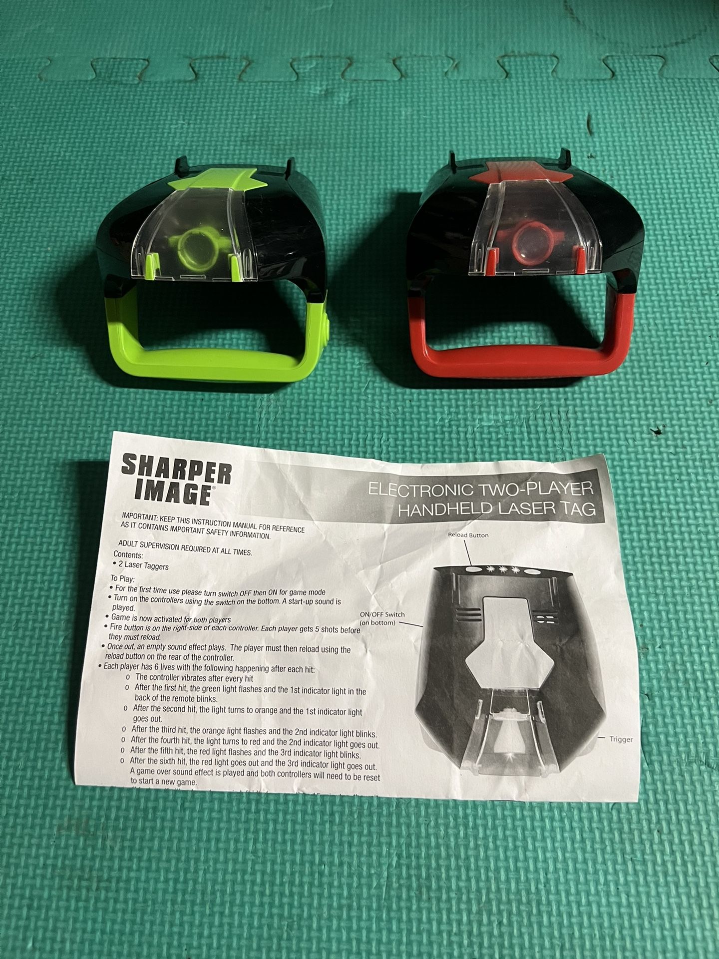 Laser Tag Two Player Hand Held-Sharper Image