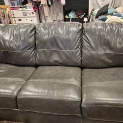 80 Inch Leather Futon Sofa 