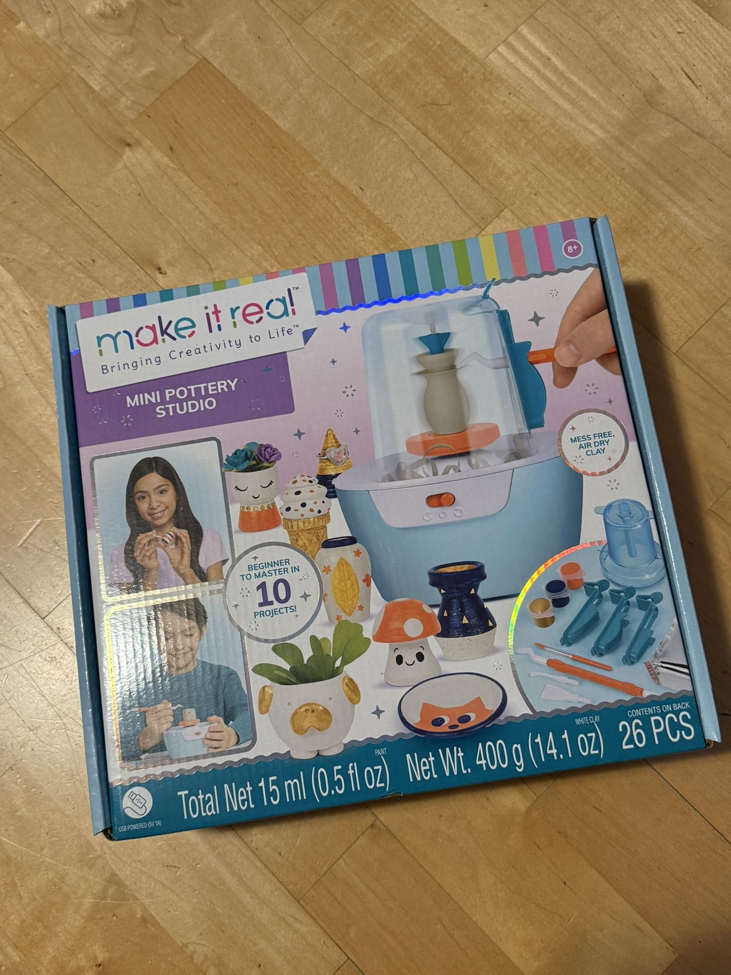 Make It Real Mini Pottery Wheel New In Box