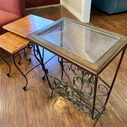 2 Bunching Tables & Magazine Table