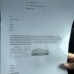 Removal Of Car Wrap 