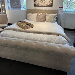 Ashley King Bedframe + IKEA Hybrid Mattress + Box Spring