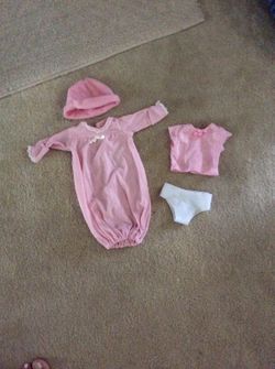 Doll nightgown Pj set fit 4 to 6 inch doll