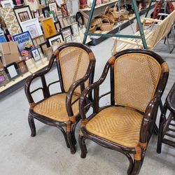 Pair Of Rattan Chairs 