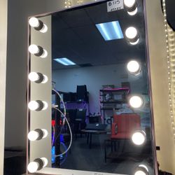 NewAs Is!! Vanity Mirror with Lights, 25" x 34" Makeup Mirror, 