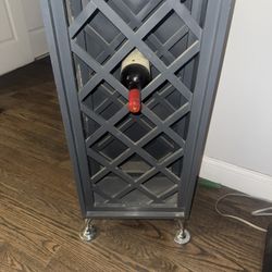 Grey  Chrome Leg Wine Rack * Price Is Negotiable*