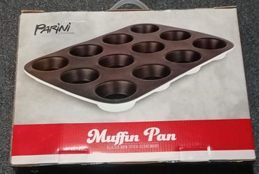 Parini Cookware Non-Stick Stoneware Muffin Pan
