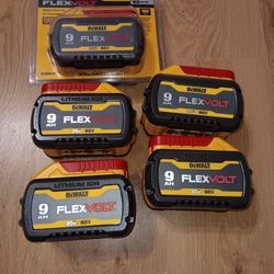 9ah Flexvolt Dewalt Batteries $160 Each