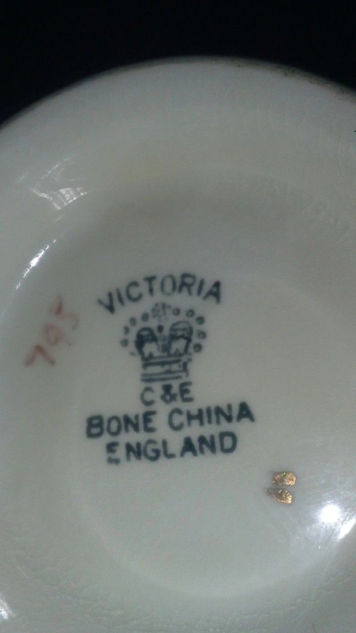 Rare Victoria England Bone China Set