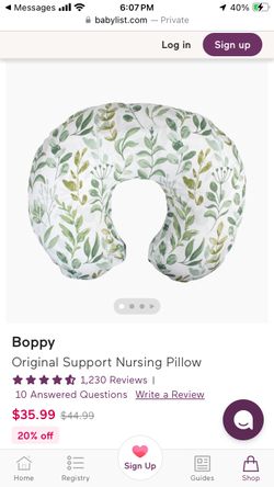 Boppy Support Nursing Pillow