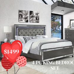 ❤️4 PC KING BEDROOM SET ❤️