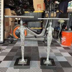Metal Statue Tables