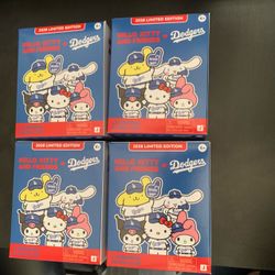 Hello Kitty and Friends x Dodgers 2026 Limited Edition Surprise Plush Clip $80 each